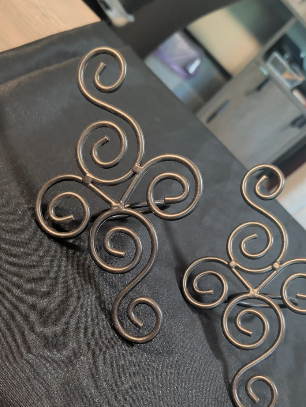 Set Of 2 Metal Tea Light Wall Sconces